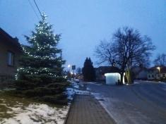 Rozsvícení vánočního stromu v obci Hodov